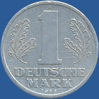 1 марка ГДР 1956 года