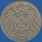5 пфеннигов Германской империи 1890 года