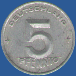 5 пфеннигов ГДР 1948 года
